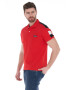 Lee Cooper Памучна тениска с яка - Червен - - Pepit.bg