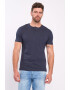 Lee Cooper Тениска с деколте Henley и лого - Pepit.bg