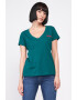 Lee Cooper Тениска с шпиц и лого - Pepit.bg