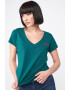 Lee Cooper Тениска с шпиц и лого - Pepit.bg