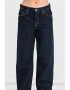 Levis Дънки с лен с широк крачол - Тъмносин - Pepit.bg