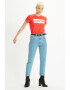 Levi's Тениска с овално деколте и лого - Pepit.bg