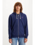 Levis Памучно худи с цип - Тъмносин - Pepit.bg