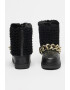 Love Moschino Боти с връзка - Черен - Pepit.bg