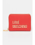 Love Moschino Портфейл от еко кожа с метално лого - Pepit.bg