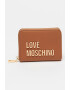 Love Moschino Портфейл от еко кожа с метално лого - Pepit.bg