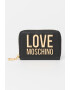 Love Moschino Портфейл от еко кожа с метално лого - Pepit.bg