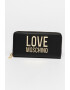 Love Moschino Портфейл от еко кожа с метално лого - Pepit.bg