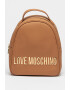 Love Moschino Раница с цип и метално лого - Pepit.bg