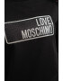 Love Moschino Суитшърт с овално деколте и лого - Pepit.bg