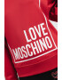 Love Moschino Суитшърт с овално деколте и логоь - Pepit.bg