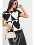 Love Moschino Тениска на сърца - Pepit.bg
