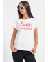 Love Moschino Тениска с лога - Pepit.bg