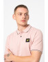 Lyle & Scott Памучна тениска с яка и пике ефект - Pepit.bg