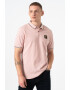 Lyle & Scott Памучна тениска с яка и пике ефект - Pepit.bg