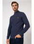 Lyle & Scott Пуловер с къс цип и бродирано лого - Pepit.bg