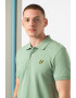 Lyle & Scott Тениска от пике с яка - Pepit.bg