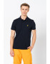 Lyle & Scott Тениска от пике с яка и лого - Pepit.bg