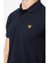 Lyle & Scott Тениска от пике с яка и лого - Pepit.bg