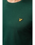 Lyle & Scott Тениска с овално деколте и апликация - Pepit.bg