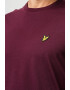 Lyle & Scott Тениска с овално деколте и апликация - Pepit.bg