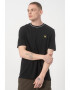 Lyle & Scott Тениска с овално деколте и бродерия отпред - Pepit.bg