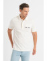 Lyle & Scott Тениска с яка и бродирано лого - Pepit.bg