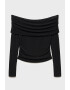 Mango Блуза от лурекс с голо рамо - Pepit.bg