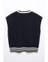 Mango Елек Varsity с шпиц и плетка осморка - Pepit.bg