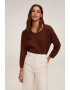 Mango Фин пуловер Viva с паднали ръкави - Pepit.bg
