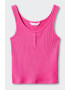 Mango Изрязан топ Orchid с рипс - Pepit.bg