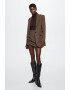 Mango Карирано сако с вълна Gina - Pepit.bg