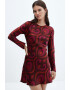 Mango Къса рокля с фигурален десен Indi - Pepit.bg