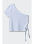 Mango Къса тениска One Shoulder - Pepit.bg