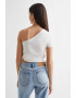 Mango Къса тениска One Shoulder - Pepit.bg