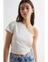 Mango Къса тениска One Shoulder - Pepit.bg