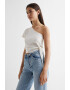 Mango Къса тениска One Shoulder - Pepit.bg