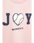 Mango Памучна блуза Joy с надпис - Pepit.bg