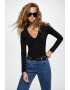 Mango Раирана блуза Minerva с шпиц - Pepit.bg