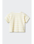 Mango Раирана тениска Summer с възел - Pepit.bg