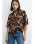 Mango Риза Claudie с фигурален принт - Pepit.bg