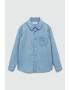 Mango Риза Joan Chambray с пришит джоб на гърдите - Pepit.bg