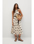 Mango Рокля Jazz с колан и шарки - Pepit.bg
