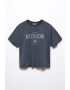Mango Тениска Hudson с надпис - Pepit.bg