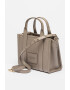 Marc Jacobs Кожена чанта The Small - Сиво-бежов - Pepit.bg