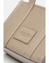 Marc Jacobs Кожена чанта The Small - Сиво-бежов - Pepit.bg