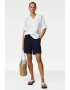 Marks  Spencer Ленена блуза с шпиц - Pepit.bg