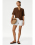 Marks  Spencer Ленена блуза с шпиц - Pepit.bg