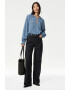 Marks  Spencer Релефна блуза с шпиц - Pepit.bg