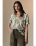 Marks  Spencer Тениска с лен и шпиц - Pepit.bg